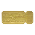 Jaws Replica 1/1 50th Anniversary Regatta Ticket 24k Gold Plated