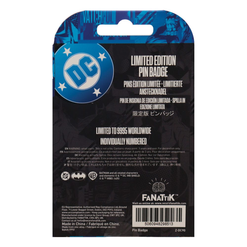 DC Comics Pin Badge Batman Gotham City Guardian Limited Edition     