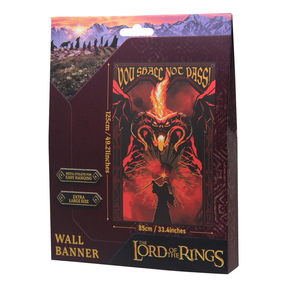 Lord of the Rings Wall Banner You shall not pass! 125 x 85 cm  