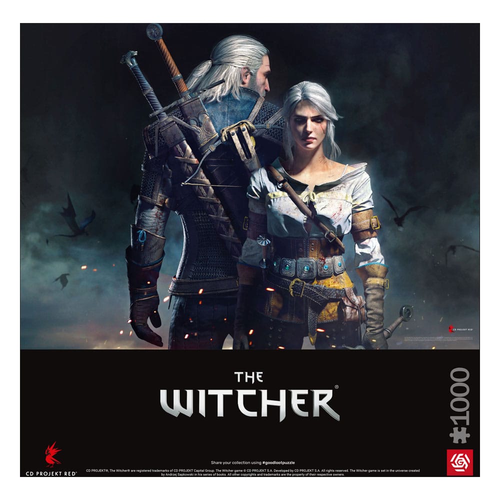 The Witcher Gaming Puzzle Geralt & Ciri (1000 pieces) 