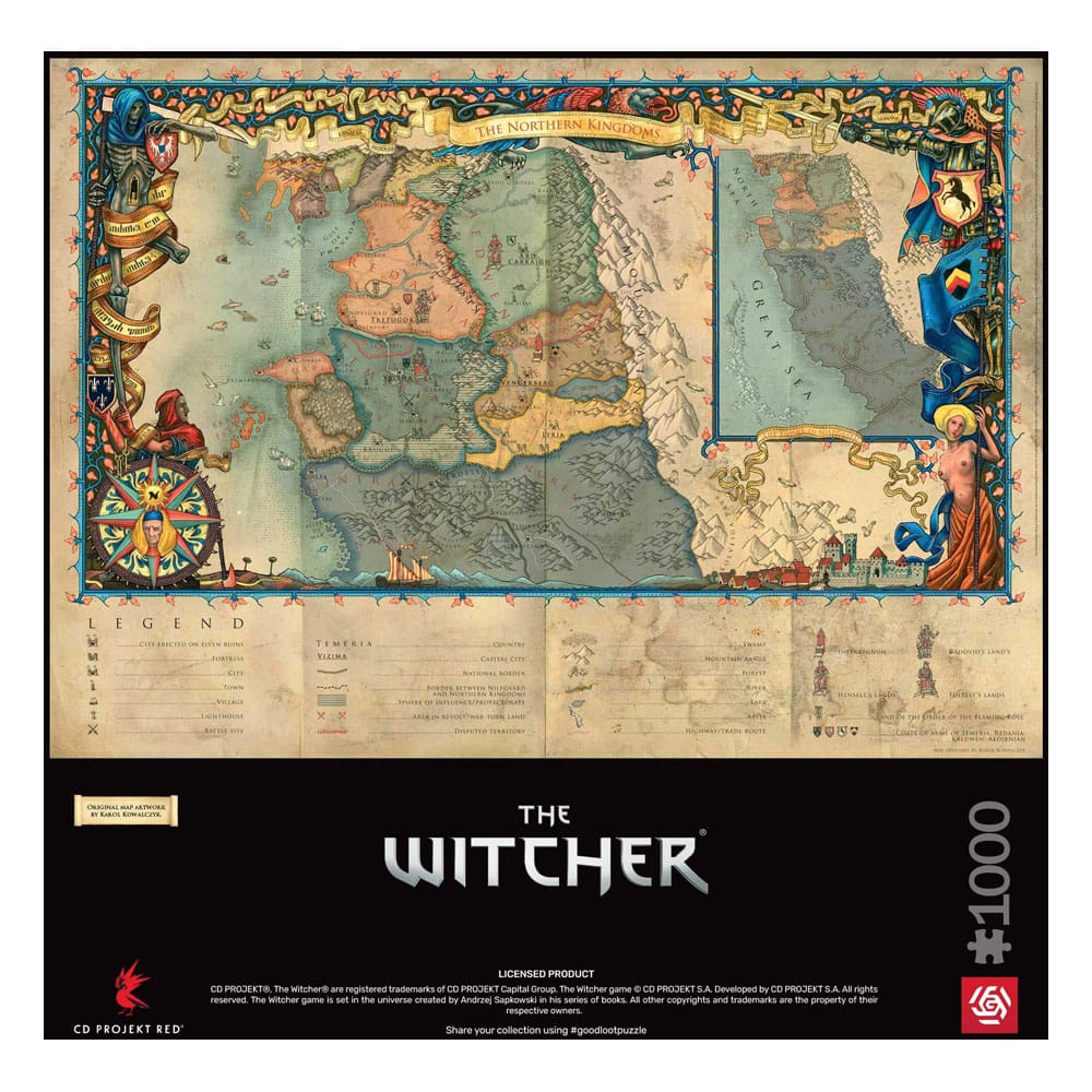 The Witcher 3 Gaming Puzzle The Northern Kingdoms (1000 pieces) 