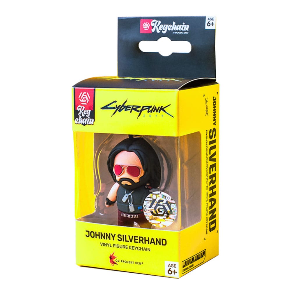 Cyberpunk 2077 Vinyl Keychain Johnny Silverhand 