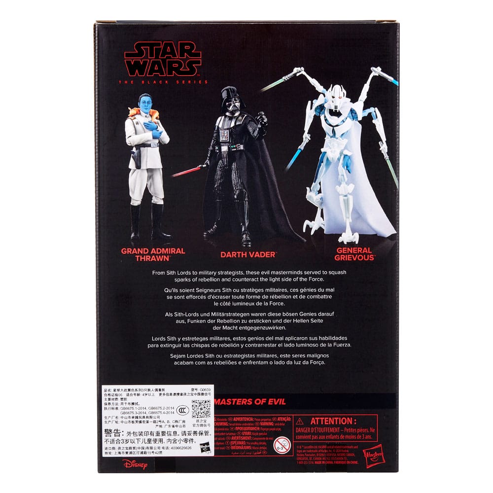 Star Wars Black Series Action Figure 3-Pack Masters of Evil 15 cm