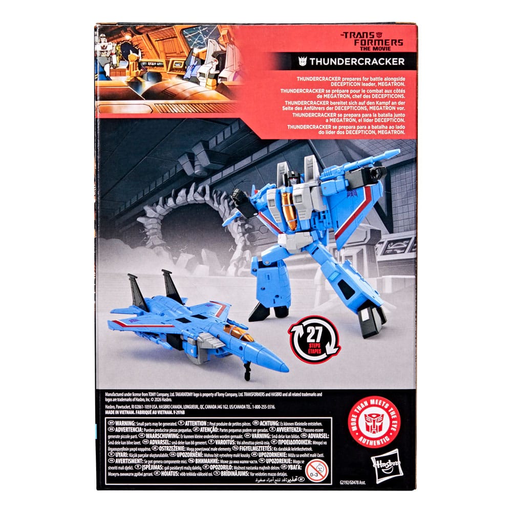 The Transformers: The Movie Studio Series Voyager Class Action Figure Thundercracker 16 cm