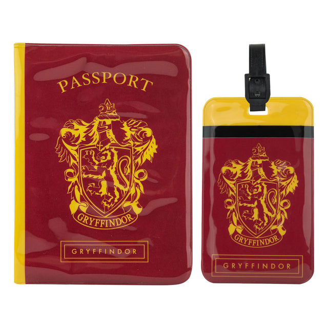 Harry Potter Passport Case & Luggage Tag Set Gryffindor 