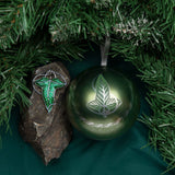 Lord of the Rings tree ornament with Brooch Lorien Leaf