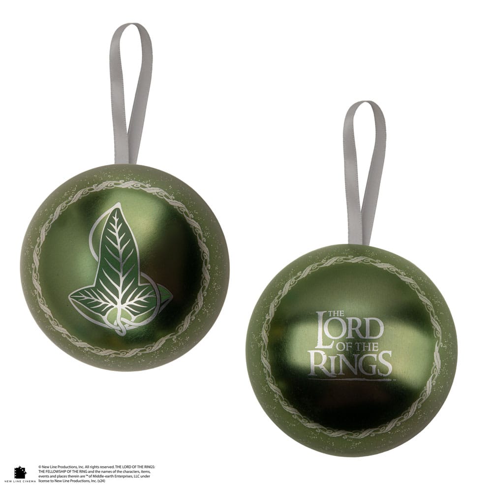 Lord of the Rings tree ornament with Brooch Lorien Leaf