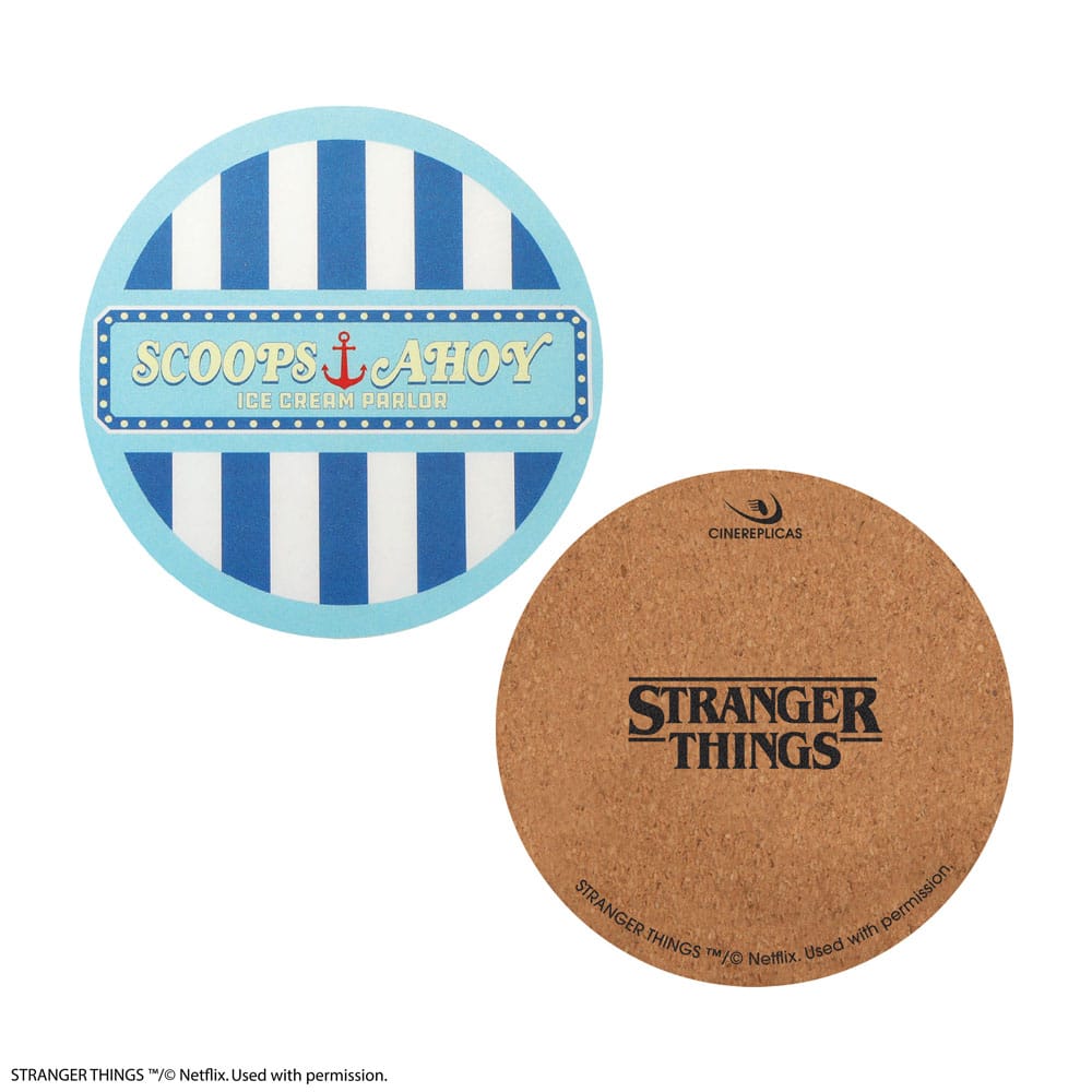 Stranger Things Scoops Ahoy Coaster 4-Pack 
