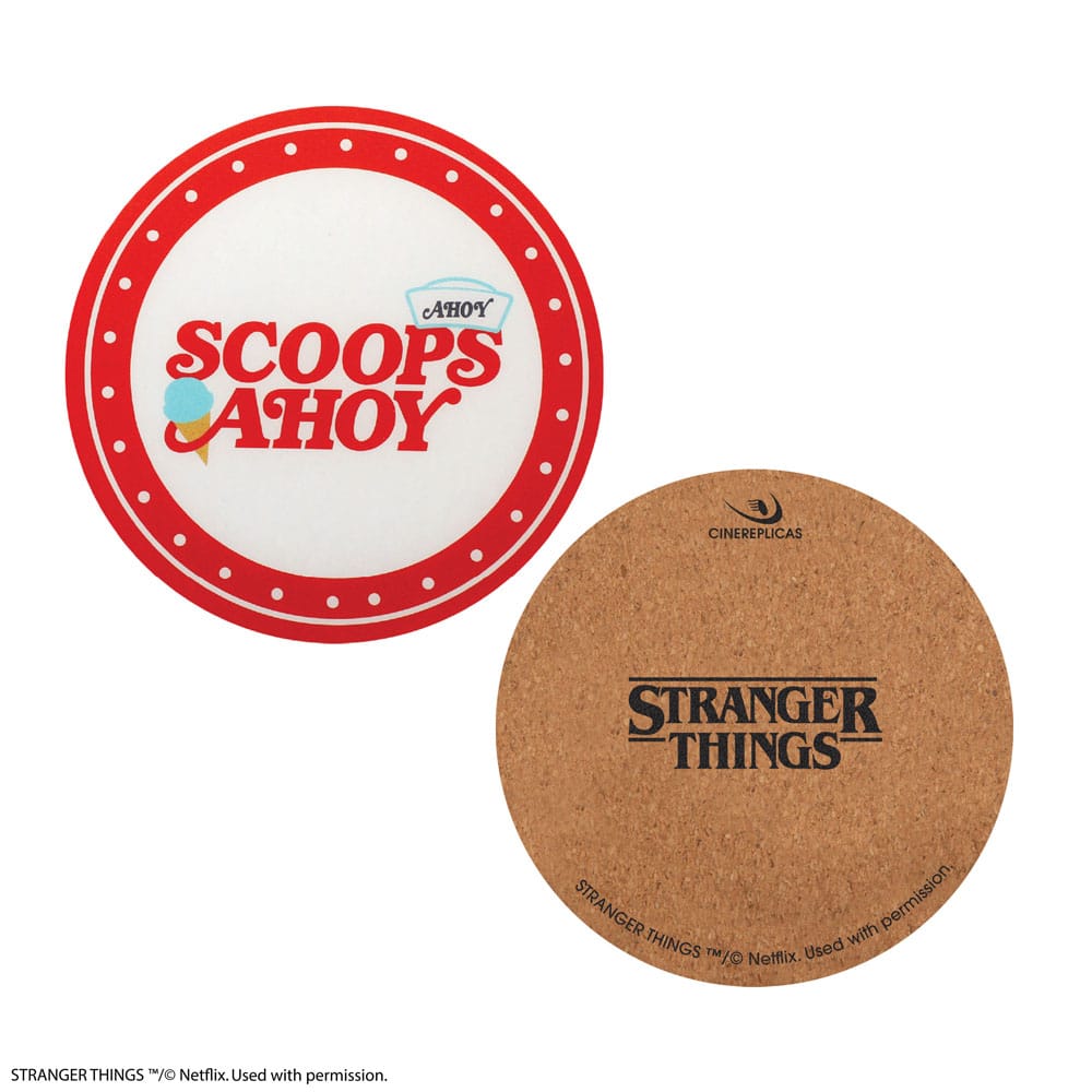 Stranger Things Scoops Ahoy Coaster 4-Pack 