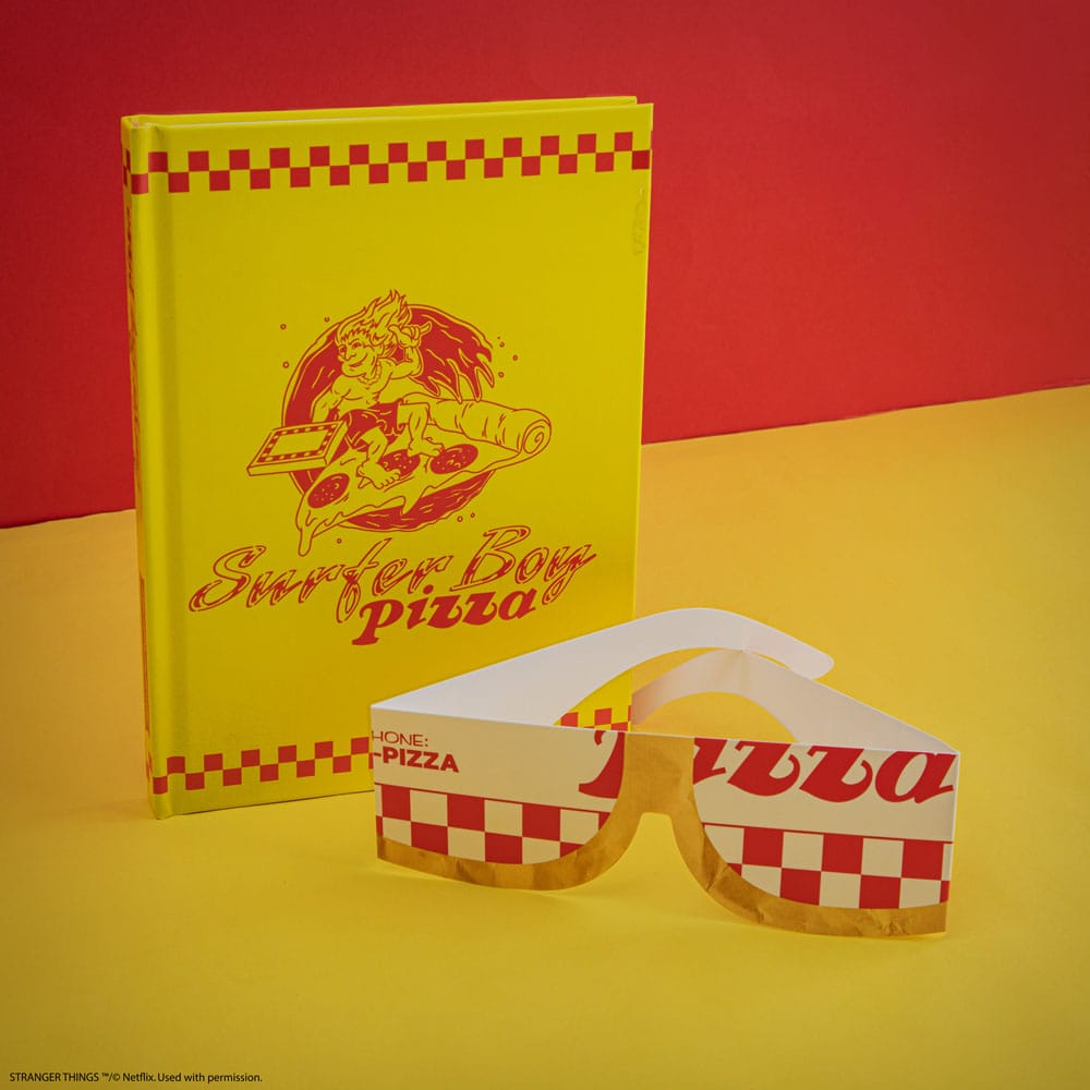 Stranger Things Notebook Surfer Boy Pizza Hardcover 