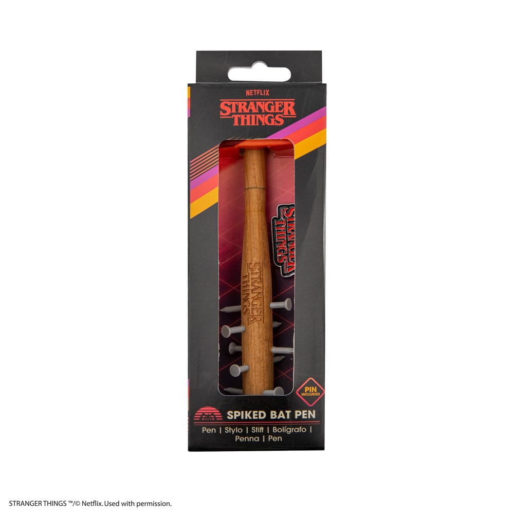 Stranger Things Spiked Bat Pen & Stranger Things Pin 