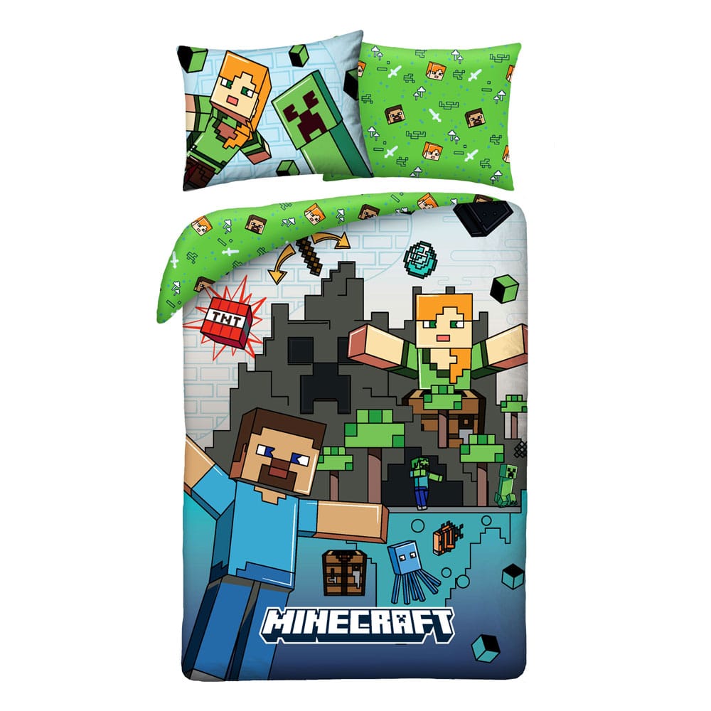 Minecraft Duvet Set Ver. 7 140 x 200 cm / 70 x 90 cm  