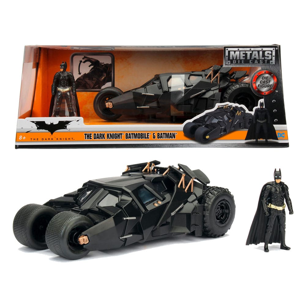 DC Comics Diecast Model 1/24 Batman The Dark Knight Batmobile 