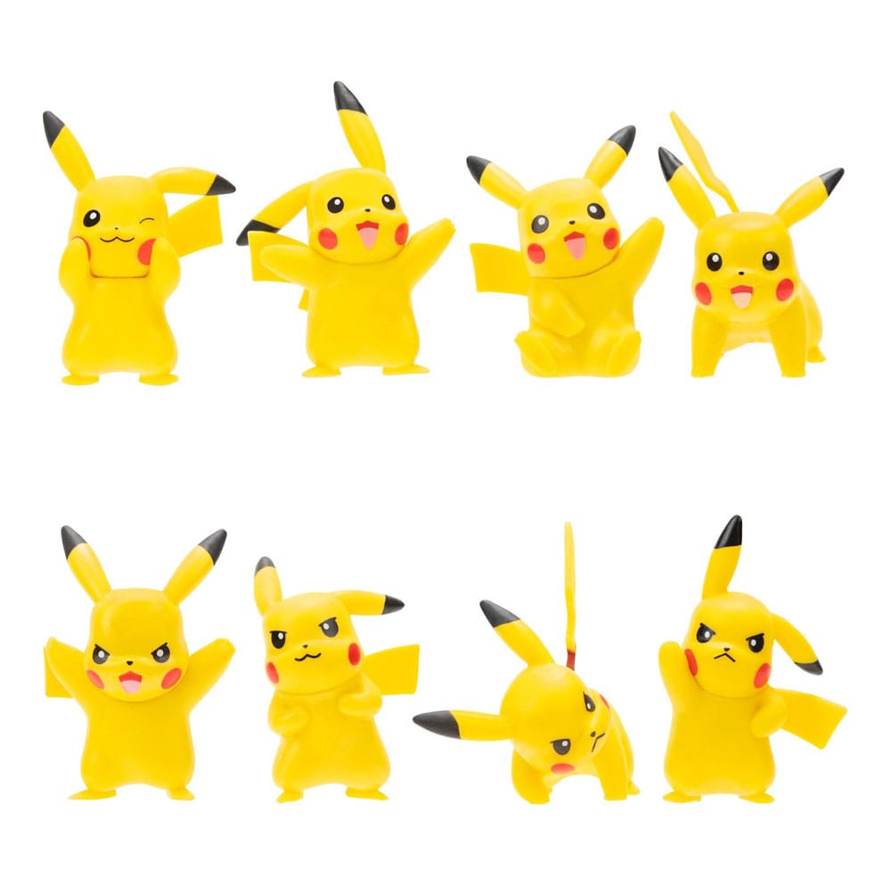 Pokémon Battle Feature Vinyl Figures 8 Pack Pikachu 5 cm 
