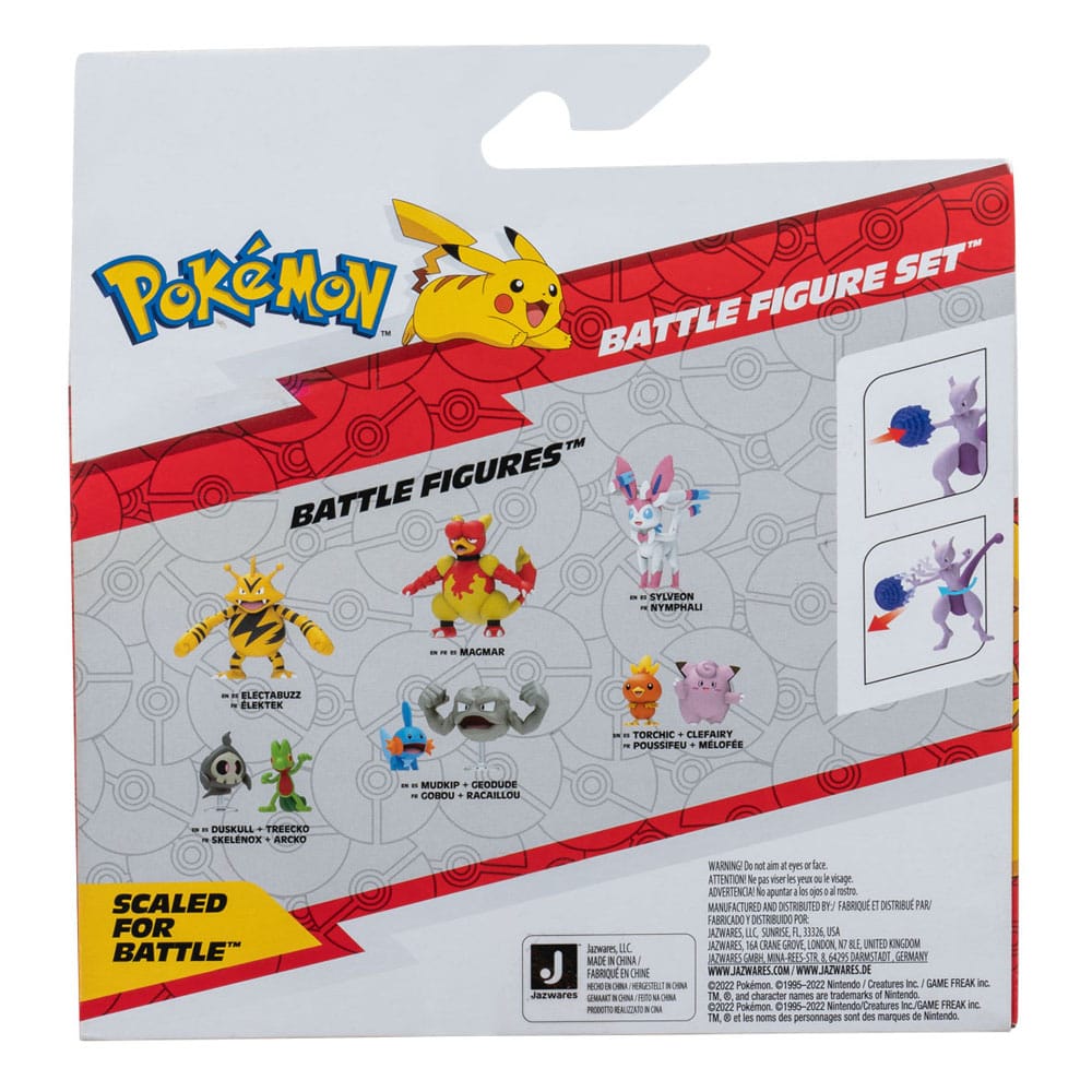 Pokémon Figure 2-Pack Mewtwo 10 cm & Mew 5 cm