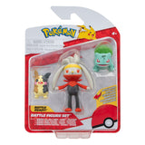 Pokémon Battle Figure Set 3-Pack Morpeko (Full-Belly Mode), Bulbasaur #1, Raboot 5 cm