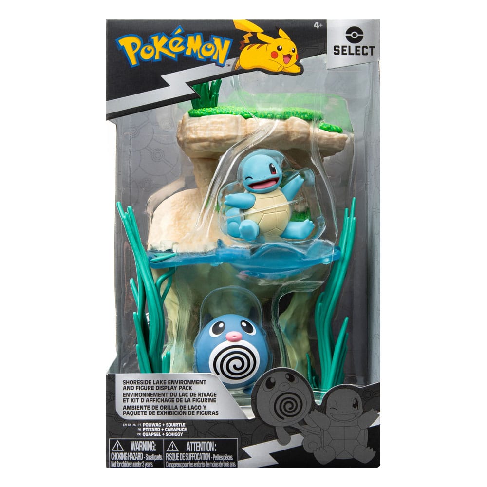 Pokémon Environment Set Shoreside Lake & Poliwag & Squirtle 5 cm   