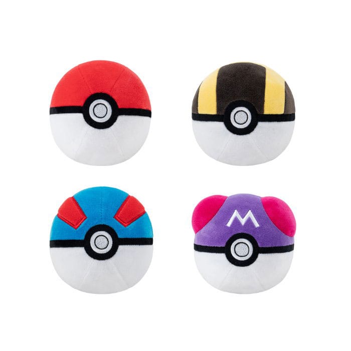 Pokémon Plush Figure Pokeball different versions 10 cm
