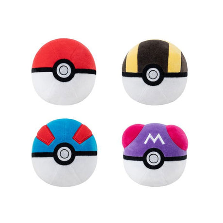 Pokémon Plush Figure Pokeball different versions 10 cm