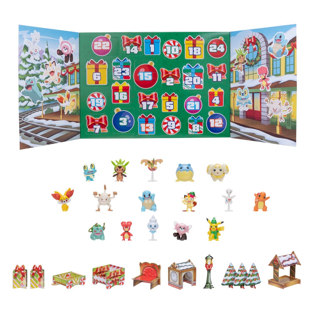 Pokémon Battle Figures Advent Calendar Holiday 2024 Version DE/FR/NL