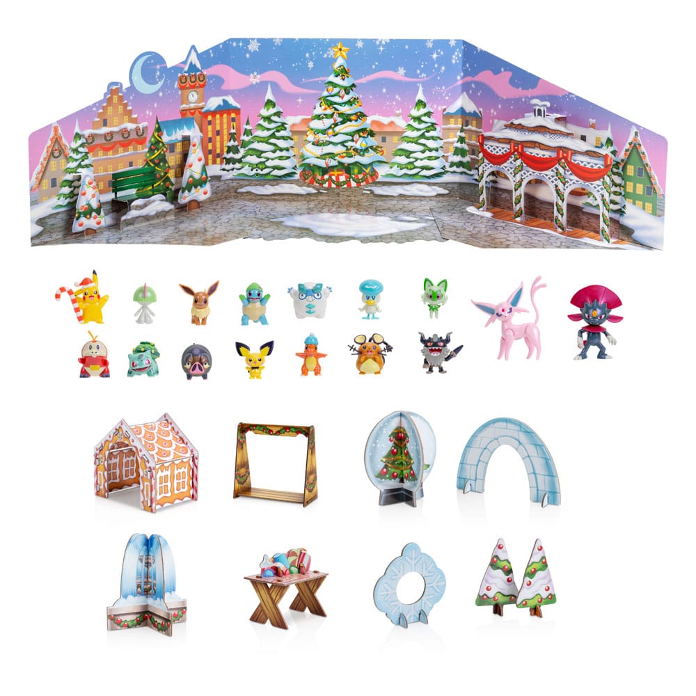 Pokémon Battle Figures Deluxe Advent Calendar Holiday 2024 Version EN/FR