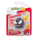 Pokémon First Partner Battle Figure Set Figure 3-Pack Magby, Pikachu & Gastly