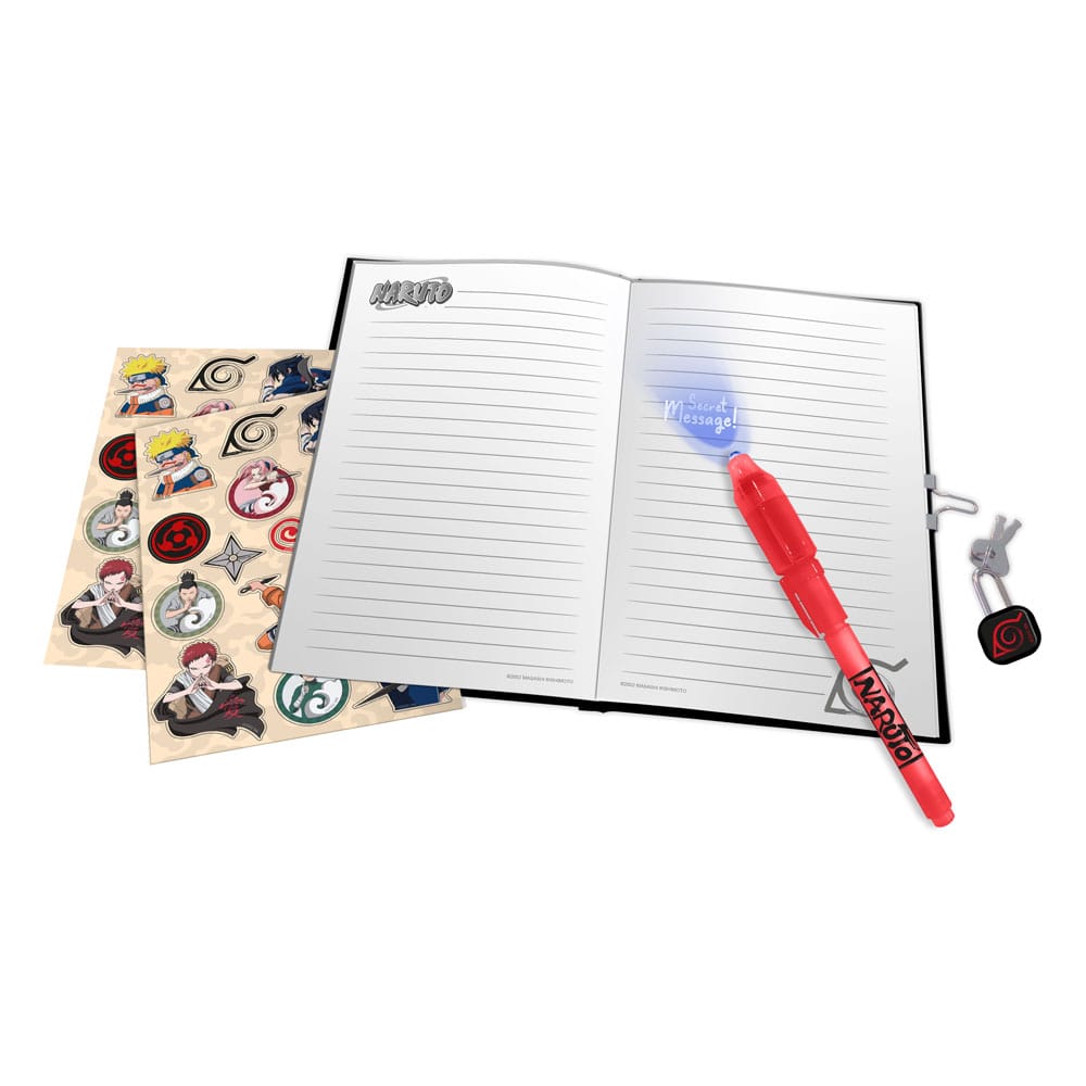 Naruto Secret Diary Set with Lock 