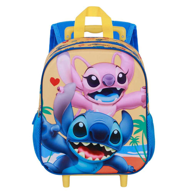 Lilo & Stitch 3D Backpack with Wheels Ocean Blue Small   