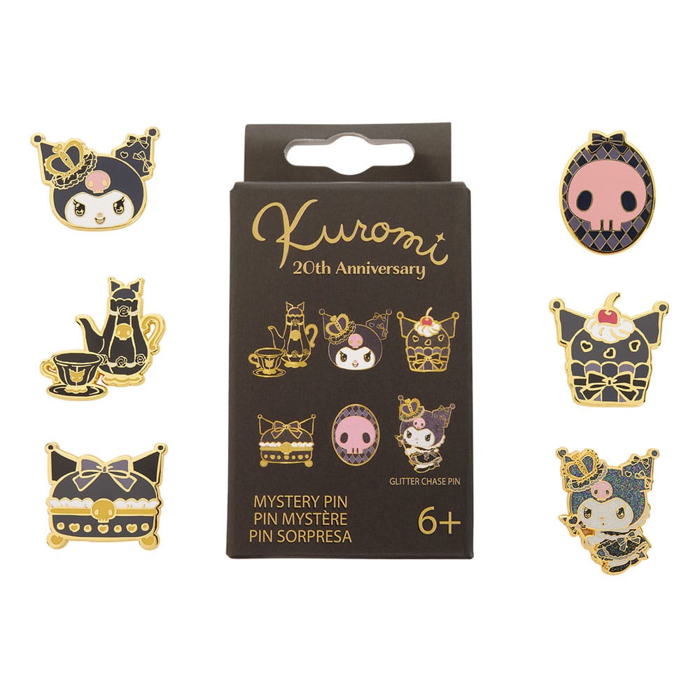 Sanrio by Loungefly Enamel Pins Blind Box 20th Anniversary Kuromi Assortment (12)
