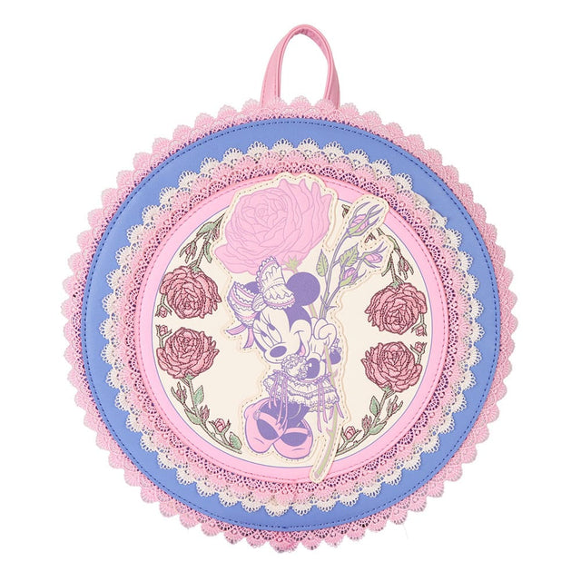  Disney by Loungefly Mini Backpack Minnie Floral and Lace 