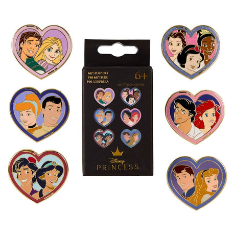 Disney by Loungefly Enamel Pins Blind Box Princess & Prince Assortment (12)
