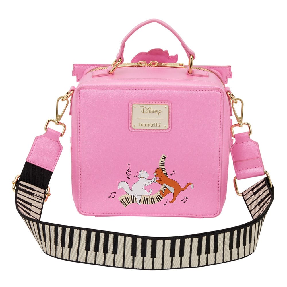 Luxe Aristocats Loungefly Crossbody Piano Bag: Faux Leather Fashion