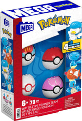 Pokémon MEGA Construction Set Water-Type Trainer Team Building Toy Kit 