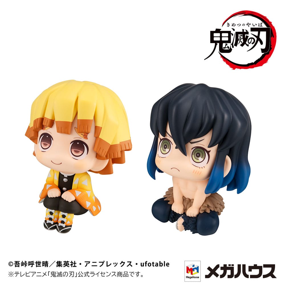 Demon Slayer: Kimetsu no Yaiba Look Up PVC Statue Zenitsu Agatsuma Smile Ver. & Inosuke Hashibira Bossy Ver. 11 cm (with gift)      