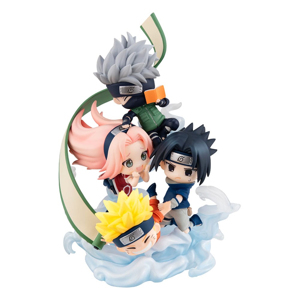 Naruto Shippuden FigUnity PVC Mini Statue Gather here, Team 7 13 cm (with gift)       