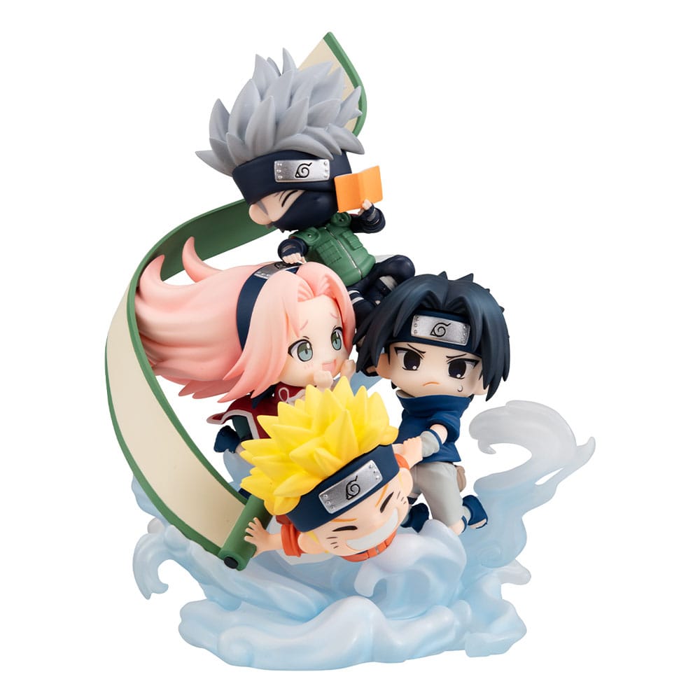 Naruto Shippuden FigUnity PVC Mini Statue Gather here, Team 7 13 cm (with gift)       