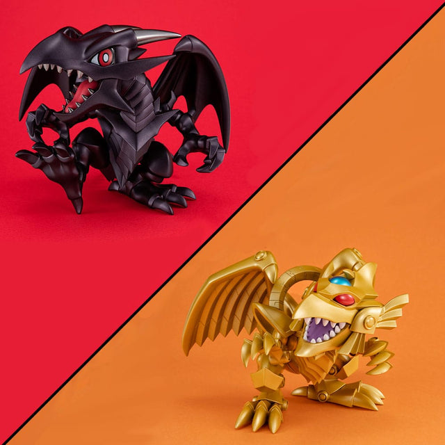 Yu-Gi-Oh! Duel Monsters Megatoon PVC Statue Red Eyes Black Dragon & The Winged Dragon of Ra 13 cm (with gift) 