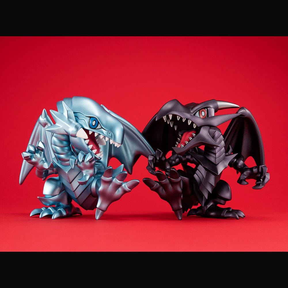 Yu-Gi-Oh! Duel Monsters Megatoon PVC Statue Red Eyes Black Dragon & The Winged Dragon of Ra 13 cm (with gift) 