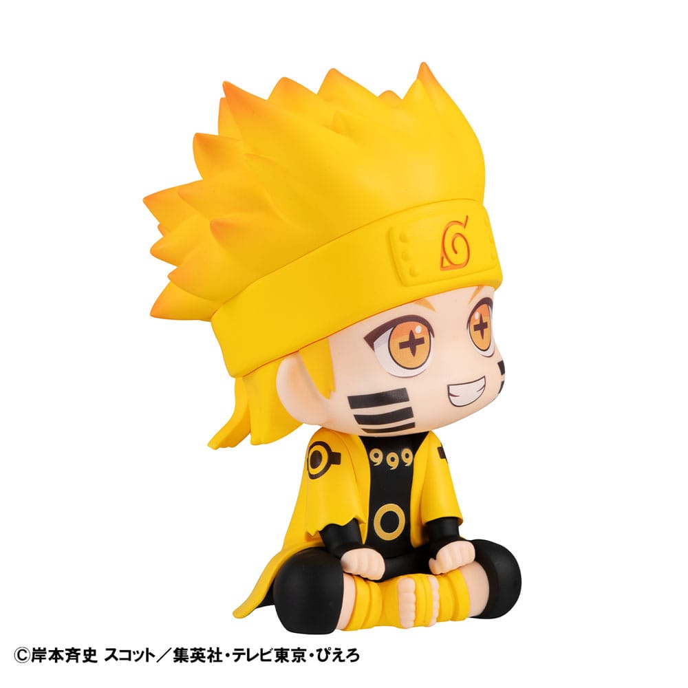 Naruto Shippuden Look Up PVC Statue Naruto Uzumaki Six Paths Sage Mode & Minato Namikaze 11 cm (with gift) 