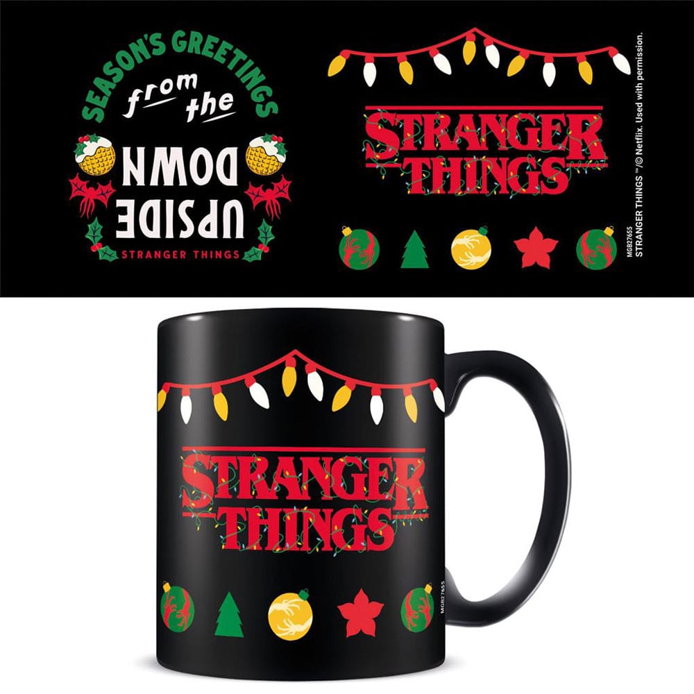 Stranger Things Mug Seasons Greetings Upside Down 