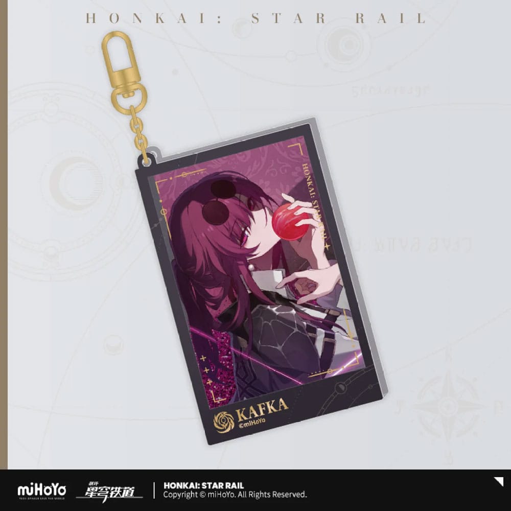 Honkai: Star Rail Countdown Departure Series Acrylic Keychain Kafka Glitter 9 cm         