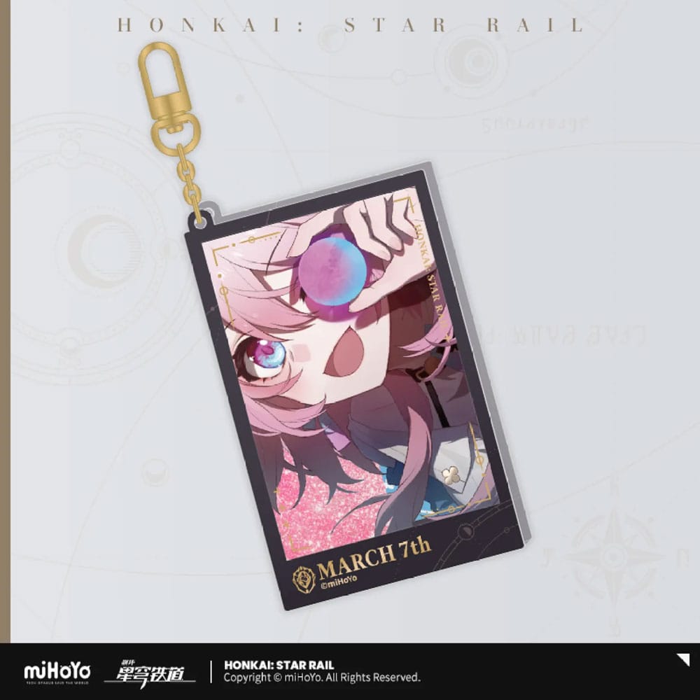 Honkai: Star Rail Countdown Departure Series Acrylic Keychain March 7th Glitter 9 cm         