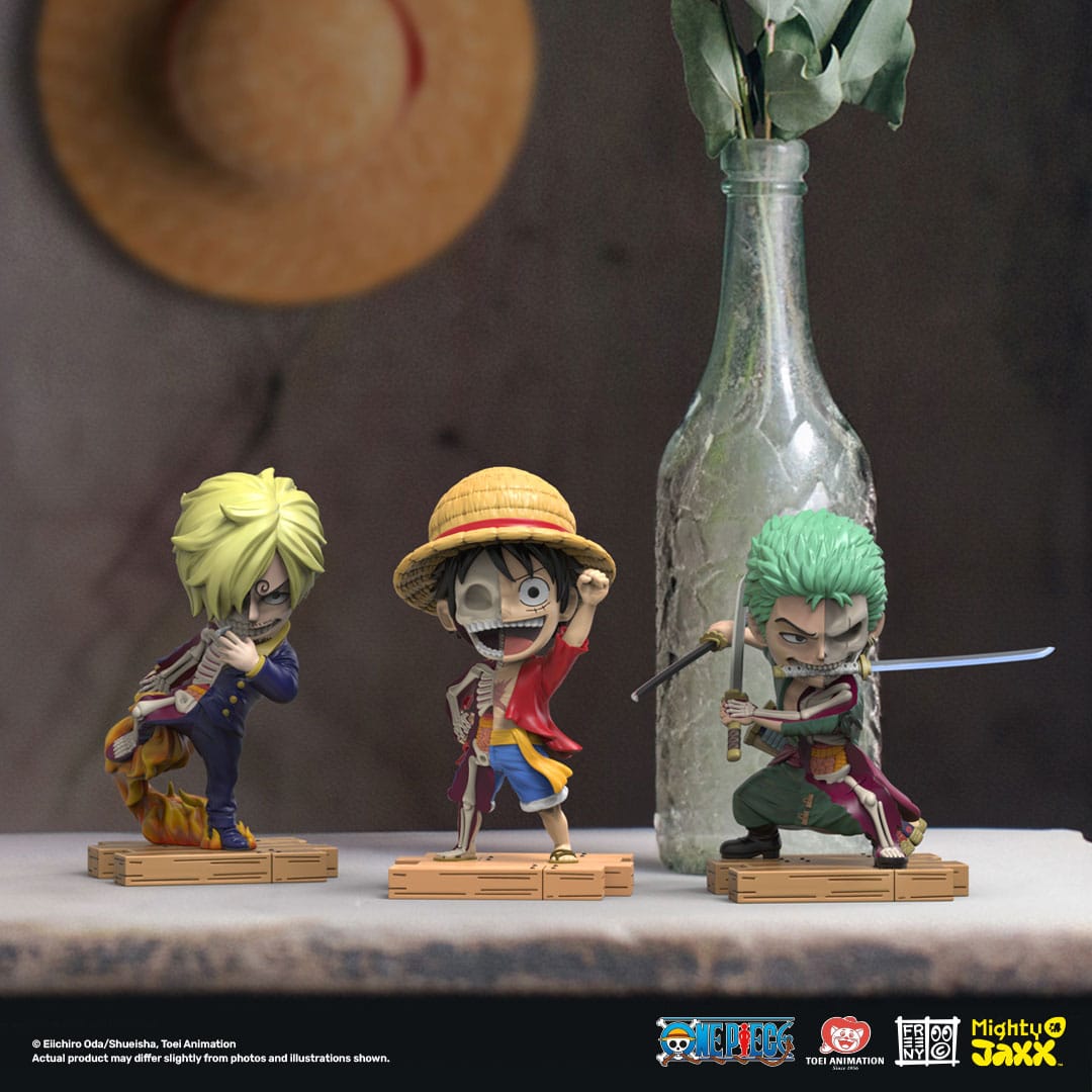 One Piece Freeny's Hidden Dissectables Vinyl Figure Luffy, Zoro and Sanji 10 cm 