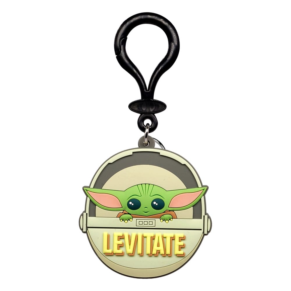 Star Wars Soft Touch PVC Bag Clip Baby Yoda Levitate