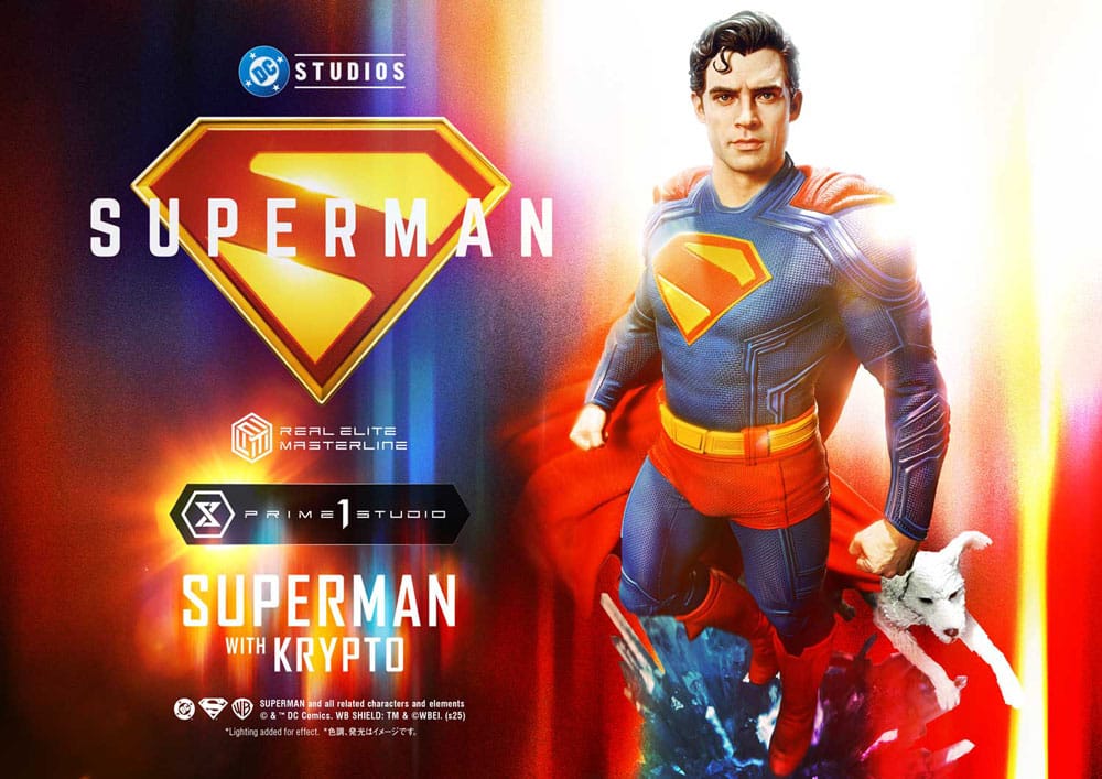 Prime 1 Studio's Superman & Krypto Real Elite Masterline Series Statue - 1/3 Scale Iconic Heroes