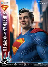 Prime 1 Studio's Superman & Krypto Real Elite Masterline Series Statue - 1/3 Scale Iconic Heroes