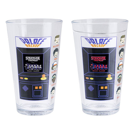 Stranger Things Drinking glass with thermo effect Arcade 400 ml