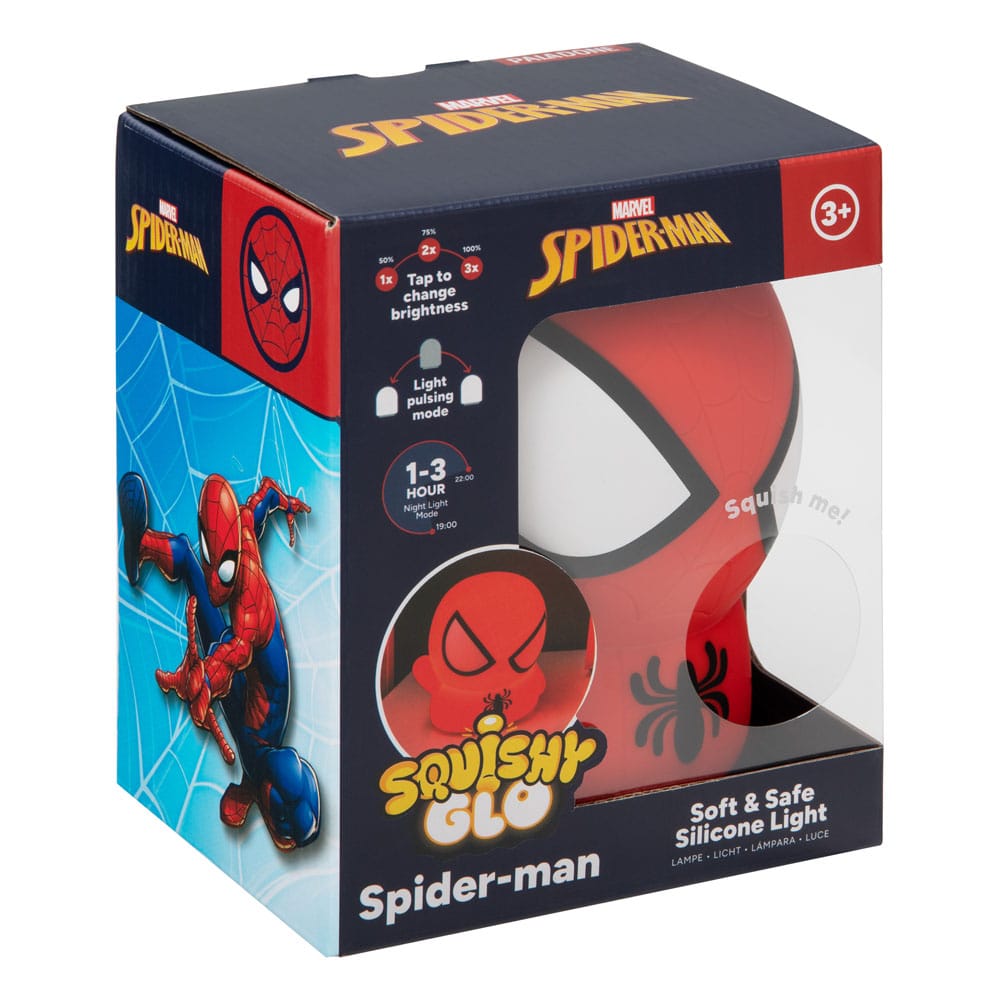 Spider-Man Squishy Glo Silicon Light 15 cm       
