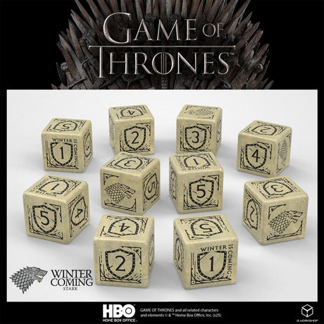 Game of Thrones Dice Set Stark 10xD6 (10)