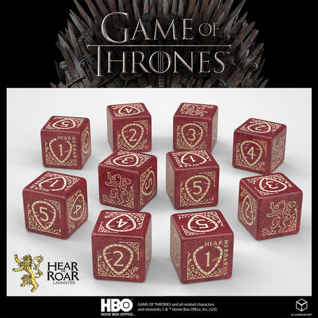Game of Thrones Dice Set Lannister 10xD6 (10)
